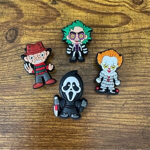 Horror Movie Shoe Charms – Croc Compatible‎ Jibbitz Style (Set of 4)